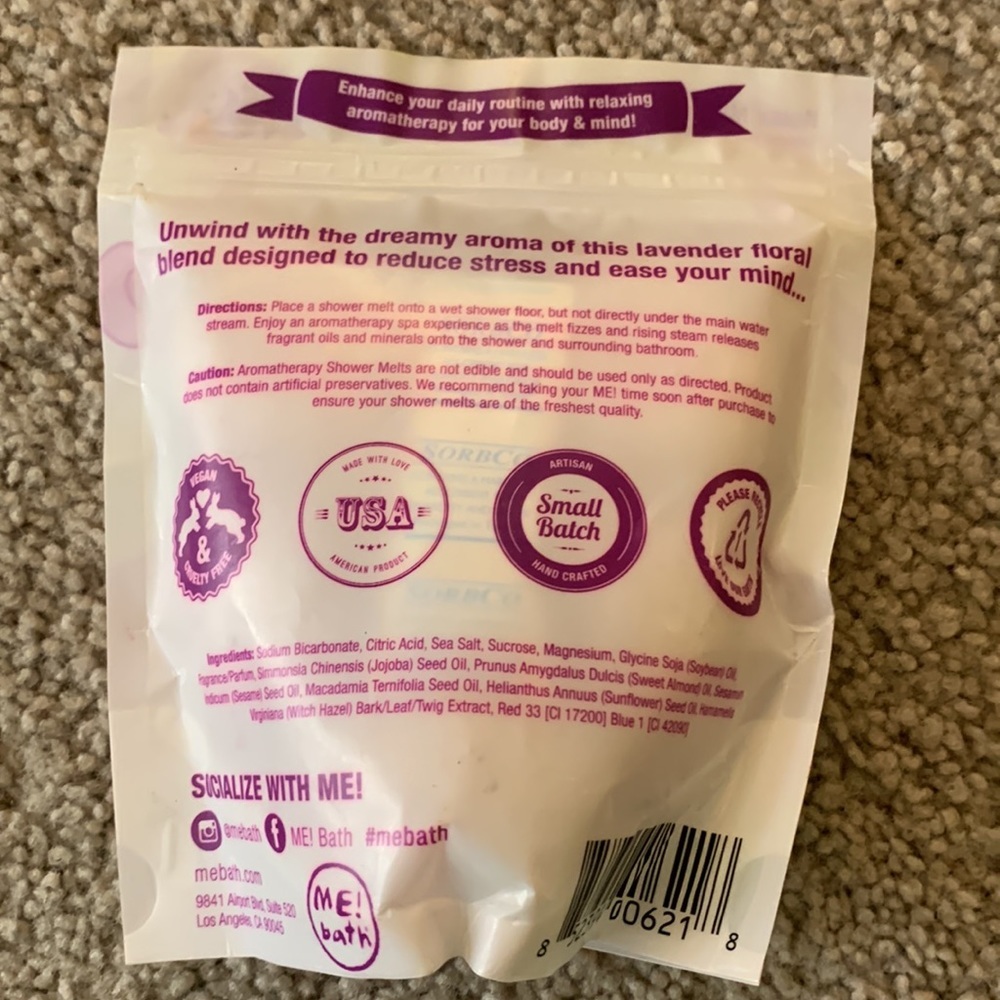 ME!bath Aromatherapy Shower Melts Lavender Lullaby for daily use - Picture 2 of 2
